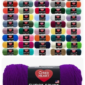 Red Heart Super Saver Jumbo Yarn 14oz 4 Ply Acrylic No Dye Lot Different Colors
