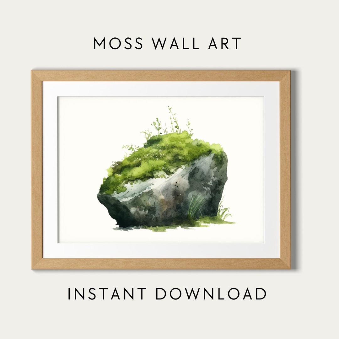 Moss Wall Art Printable Moss Art Wall Decor Moss Wall Art - Etsy