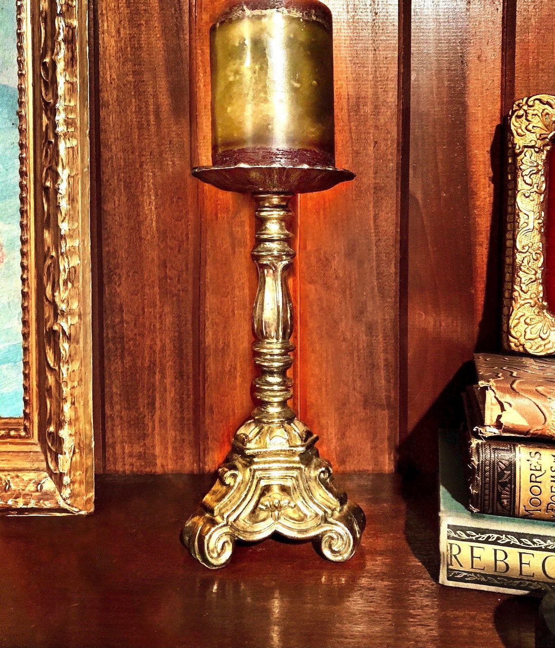 Vintage 1960s Rubel Baroque Candle Holder Mid Century Decor. Etsy