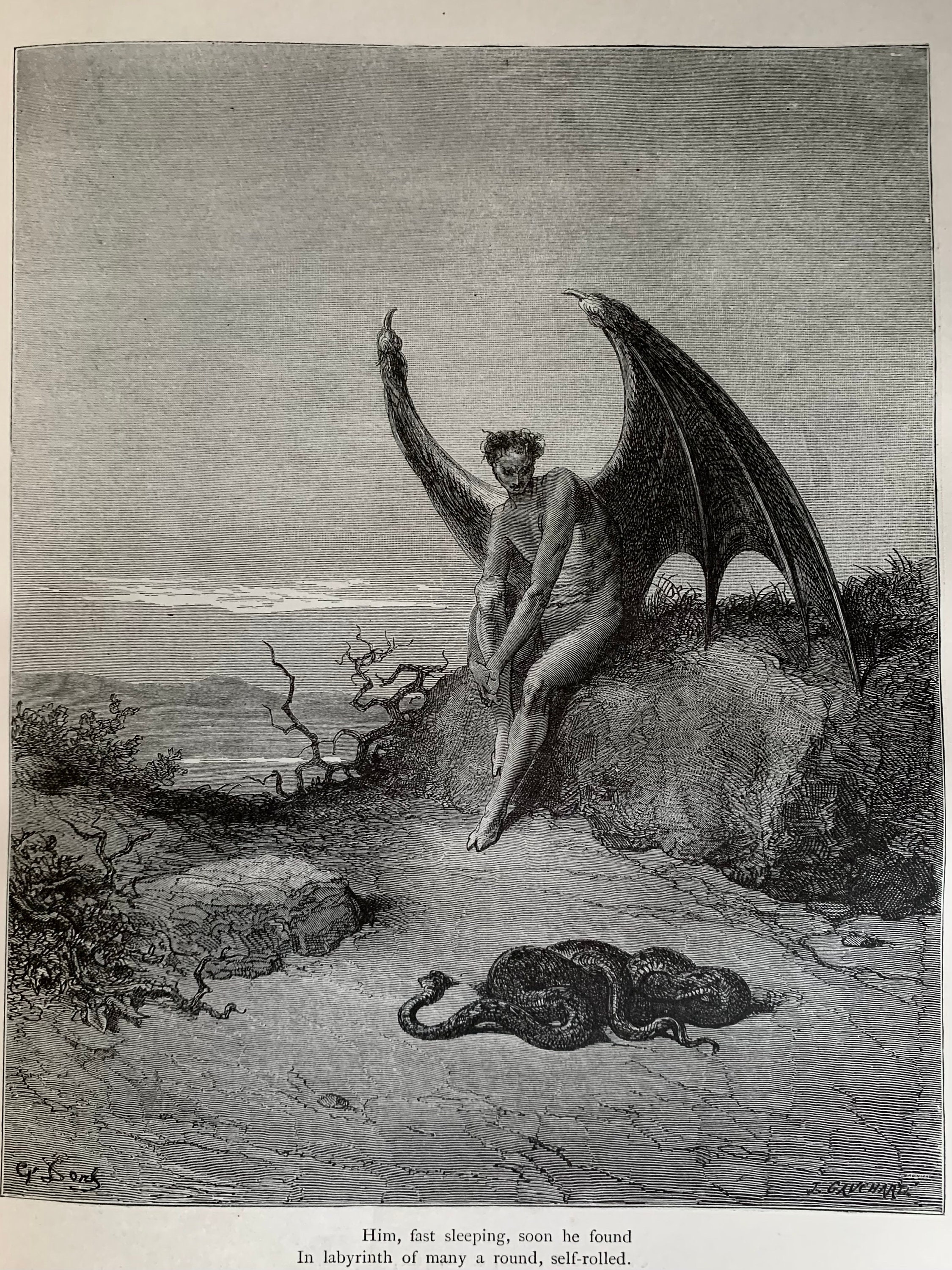 失楽園 ジョン・ミルトン著 (1880) - ギュスターヴ・ドレの挿絵入り