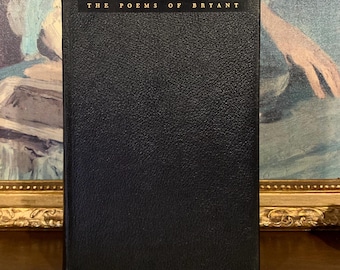 Le poesie di William Cullen Bryant (1947) - Libro d'epoca rilegato in pelle e illustrato con incisioni su legno