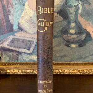 Gustave Dore Bible Gallery (1880) – Victorian Antique Book, Gothic Religious Illustrations image 2