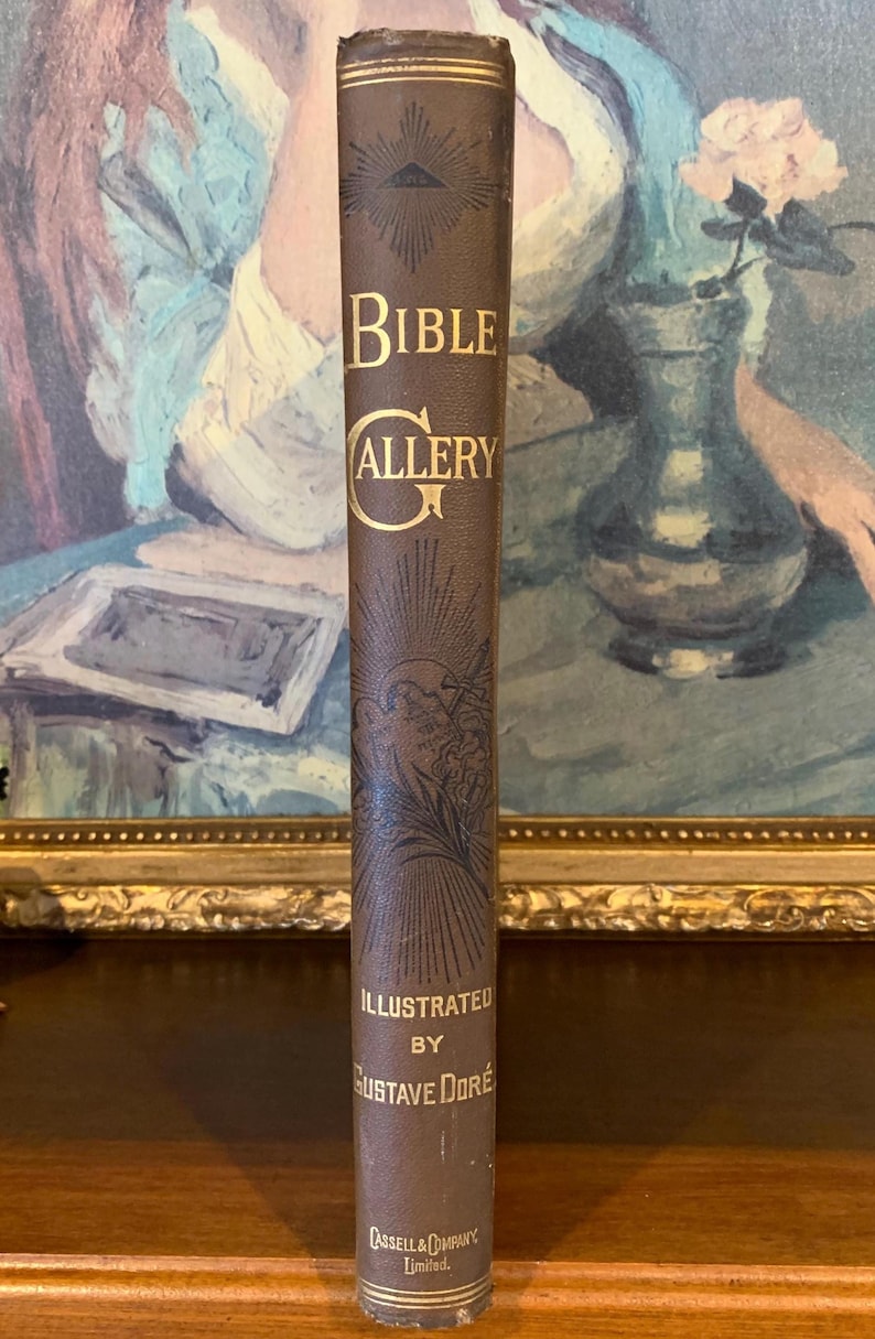 Gustave Dore Bible Gallery (1880) – Victorian Antique Book, Gothic Religious Illustrations image 2