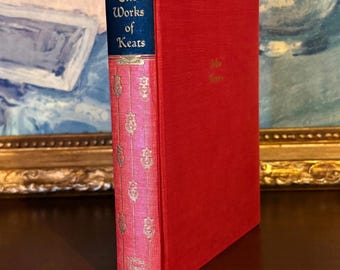 Libro de poesía de John Keats de época (1951) – Obras de John Keats – Poesía romántica en tapa dura – Colección de poesía clásica – Literatura clásica