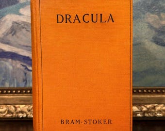 1927 Dracula – Bram Stoker – Grosset & Dunlap Hardcover – Vintage Horror Classic – oranger Leineneinband