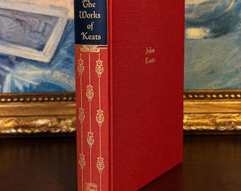As Obras de John Keats (1951) – Livro de Poesia Clássico – Poesia Romântica em Capa Dura – Poemas de John Keats – Presente de Literatura Clássica