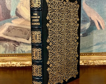 The Poems of John Donne - Easton Press (1979) - Illustrated with Wood Engravings - Leather Bound Book