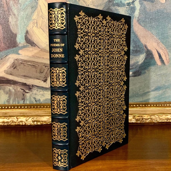 The Poems of John Donne - Easton Press (1979) - Illustrated with Wood Engravings - Leather Bound Book