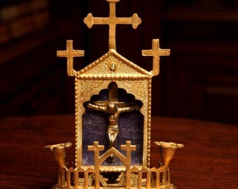 Vintage 1929 Catholic Last Rites Kit: Portable Sick Call Set - Etsy