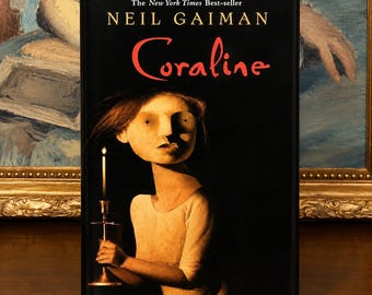 CORALINE - Neil Gaiman (2002) Erste Ausgabe - Illustriertes Vintage Hardcover Buch