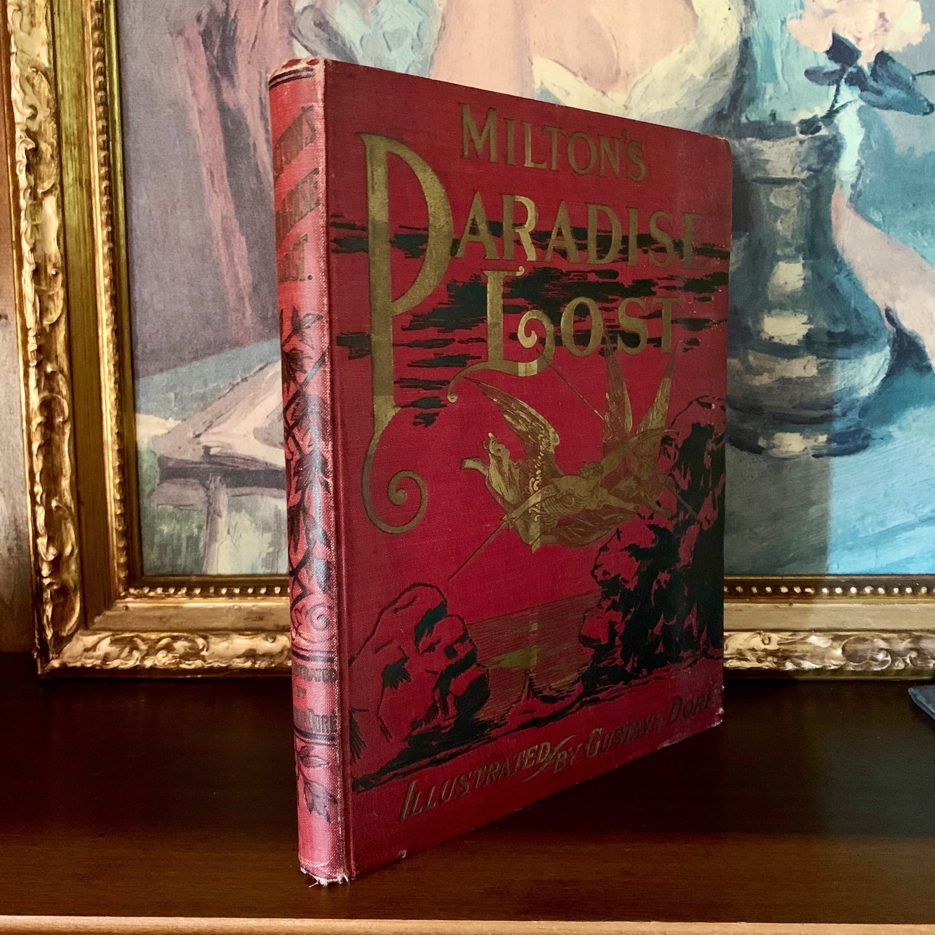 1901年ヴィンテージ『失楽園』ジョン・ミルトン作、ギュスターヴ・ドレ