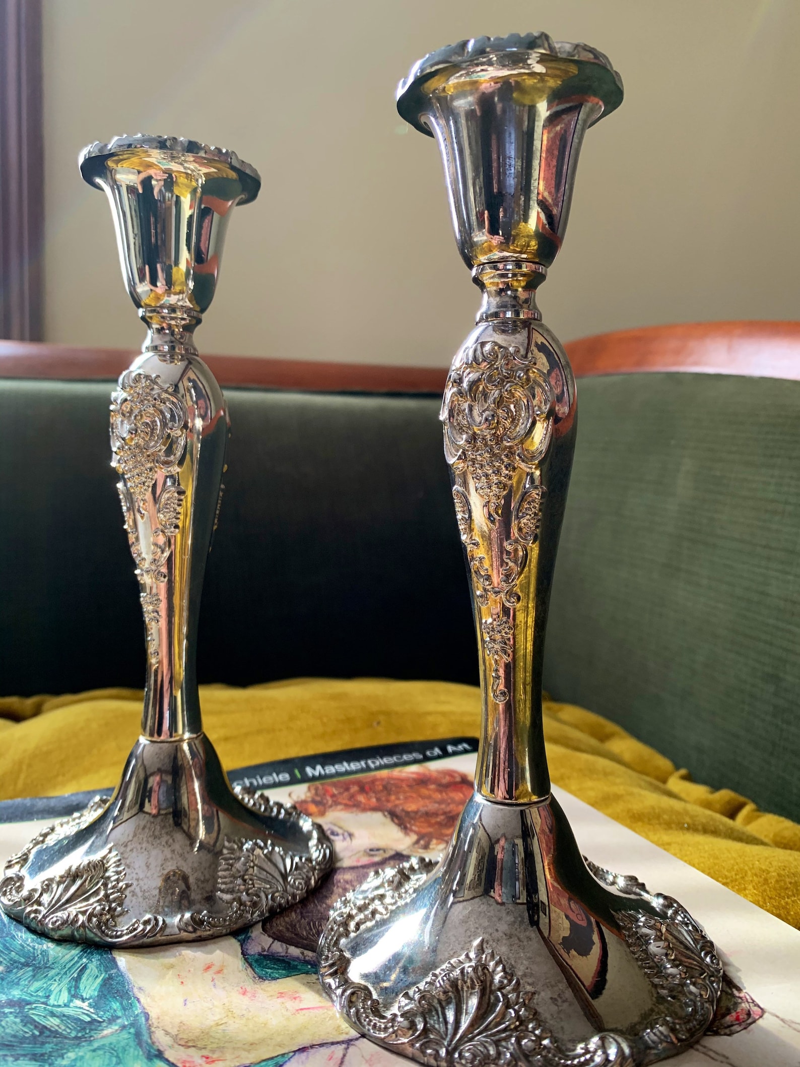 Godinger Silver Candlestick Set Vintage Candle Holders Etsy