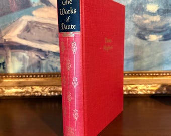 アンティーク antique book ダンテ 歌曲集 古書 Dante Vintage 1950 Dante Alighieri the Divine Comedy Hardcover