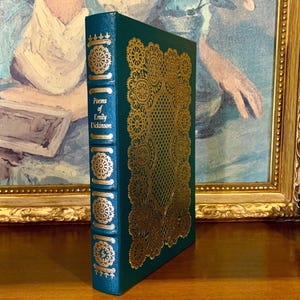 Poems of Emily Dickinson – Livre relié en cuir Easton Press – Édition collector dorée