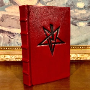 The Satanic Rituals - Anton LaVey (1972) - Satanic Bible Companion - Rare Leather Bound Grimoire, Spell Casting, Satanism and Occult Book