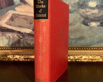 Obras completas de León Tolstói, 1928. Clásico de la literatura rusa, libro de tapa dura.