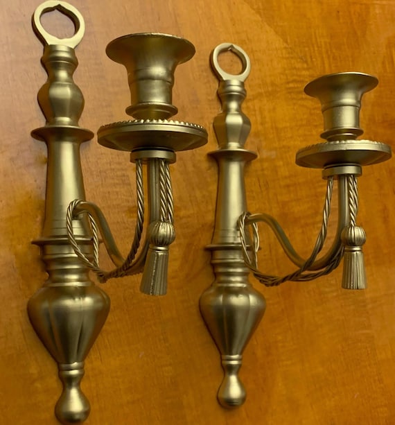 ヴィンテージ真鍮キャンドル壁取り付け用燭台 【公式通販】