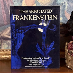 Vintage 1975 Frankenstein by Mary Shelley: Annotated First Edition Horror