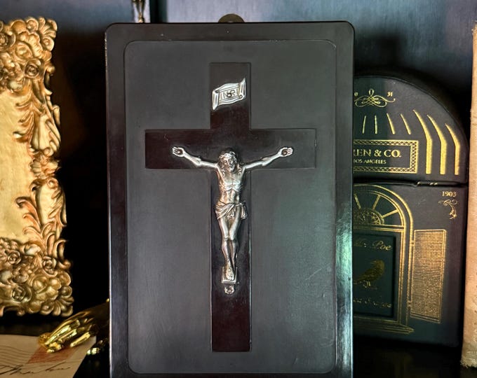 Vintage 1929 Catholic Last Rites Kit: Portable Sick Call Set - Etsy