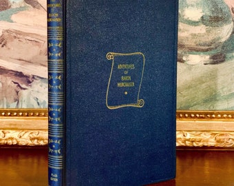 The Adventures of Baron Munchausen (1930) - Gustave Dore Illustrated Engravings - First Edition -  Rare Leather Bound Book