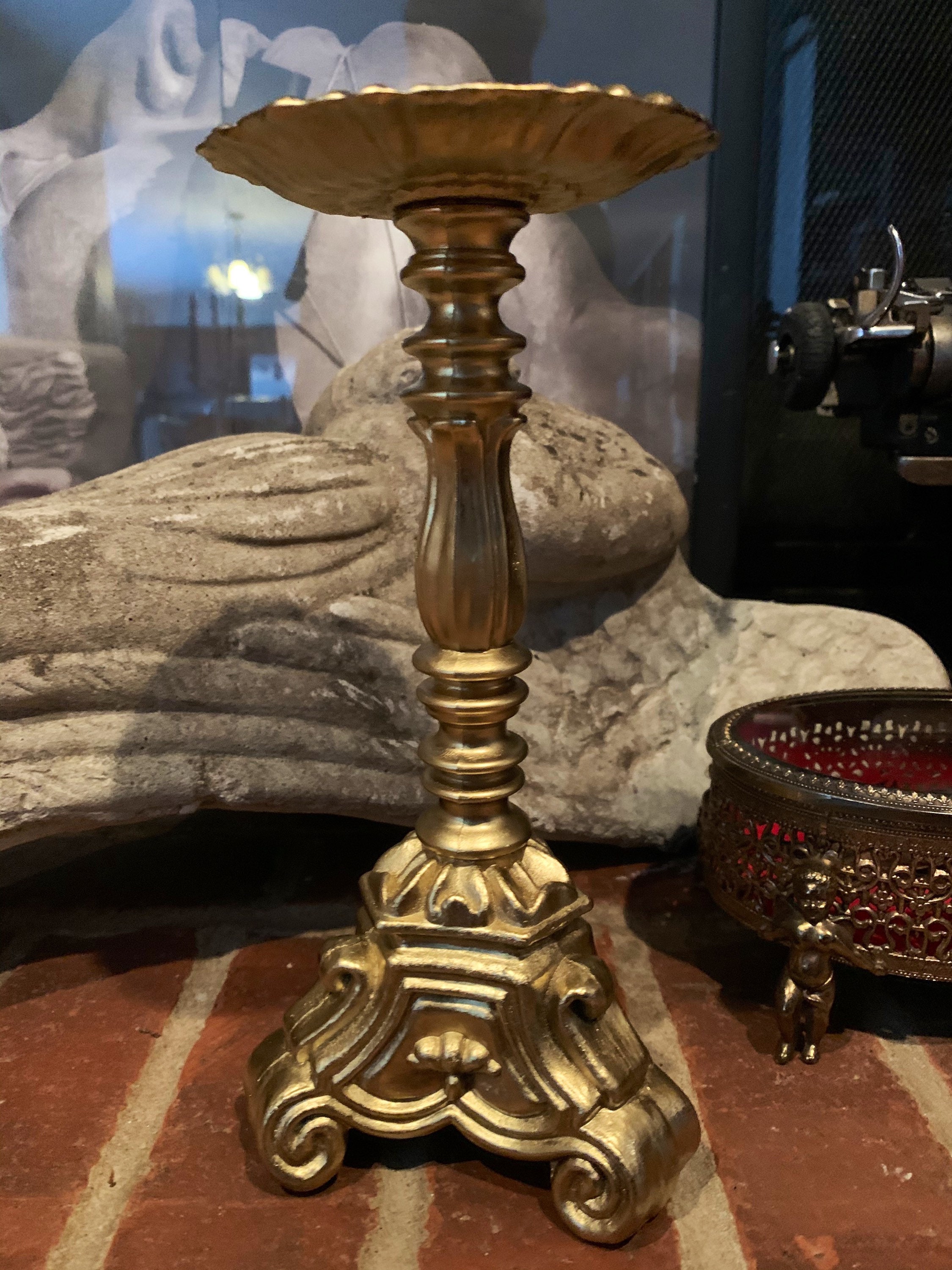 Vintage 1960s Rubel Baroque Candle Holder Mid Century Decor. Etsy