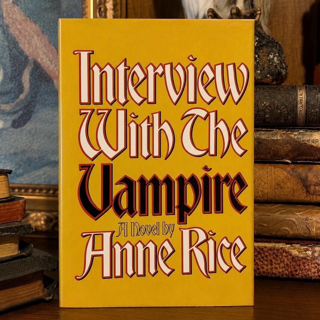 Anne Rice Interview With the Vampire: 1976 First Edition BCE Hardcover ...