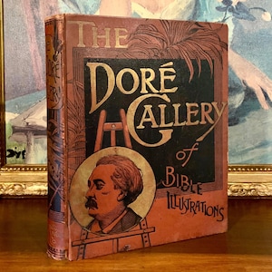 Gustave Dore Gallery (1891) - Seltenes antikes Buch mit gotischer religiöser Kunst und biblischen Geschichten