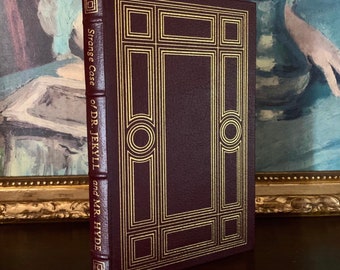 Dr Jekyll and Mr Hyde - Robert Louis Stevenson (1980) - Easton Press - Vintage Leather Bound Book of Classic Literature - Illustrated