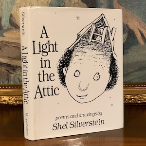 Shel Silverstein - Światło na strychu (1981) - Pierwsze wydanie, twarda oprawa, książka vintage - ilustrowana