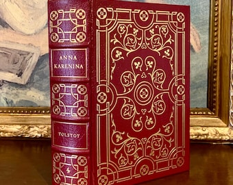 Anna Karenina: Easton Press, encuadernado en cuero, edición ilustrada de colección.