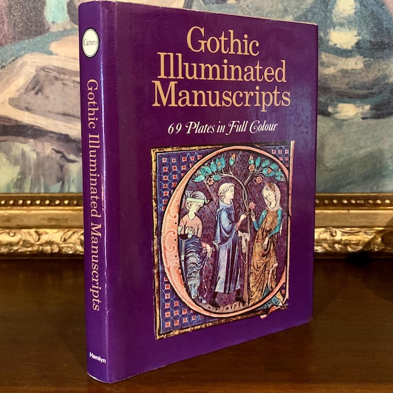 洋書 Illuminated Manuscripts Gothic Illuminated Manuscripts (1970) – Vintage Hardcover Art Book