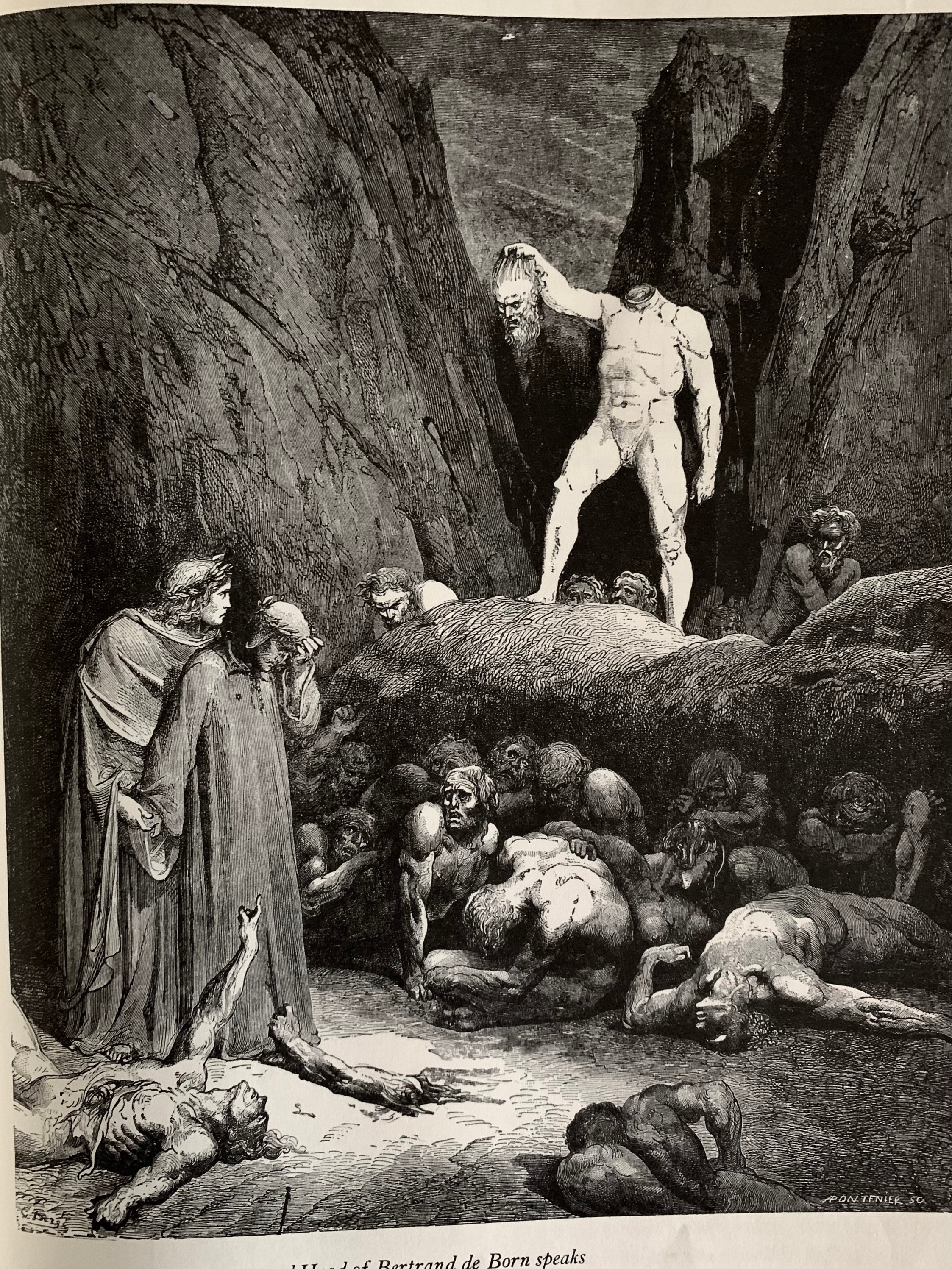 Diabos, ilustração de &39;The Divine Comedy&39; (Inferno) por Dante  Alighieri (1265-1321) Paris, publicado em 1885