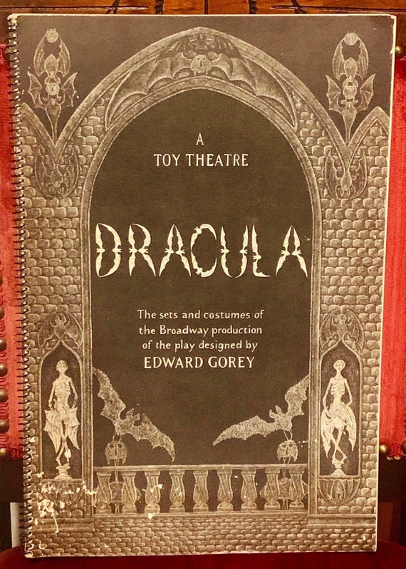 Edward Gorey – Dracula: A Toy Theater (1979) – First Edition Book
