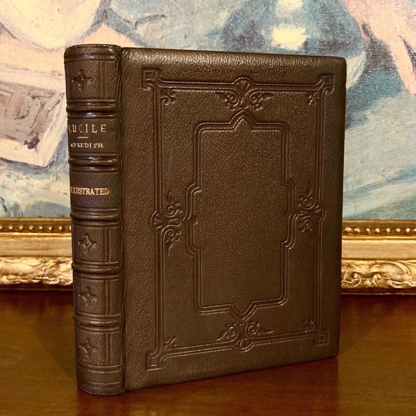 Antique Leather Book Etsy