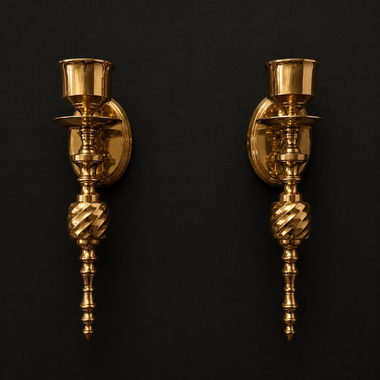 Vintage brass floor candle holder - Etsy 日本