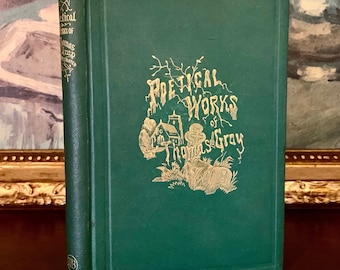 Thomas Gray – Poetical Works (1867) –Illustrated Antique Book