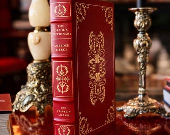 El diccionario del diablo – Ambrose Bierce (1980) – Edición limitada – Libro ilustrado encuadernado en piel