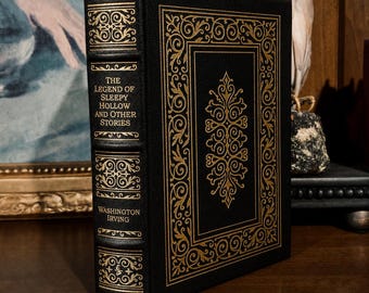 ワシントン・アーヴィング著『スリーピー・ホロウの伝説』 - イーストン・プレス、革装丁、挿絵入り