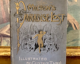 ミルトンの『失楽園』（1888年） - ギュスターヴ・ドレ作画 - 彫刻入り