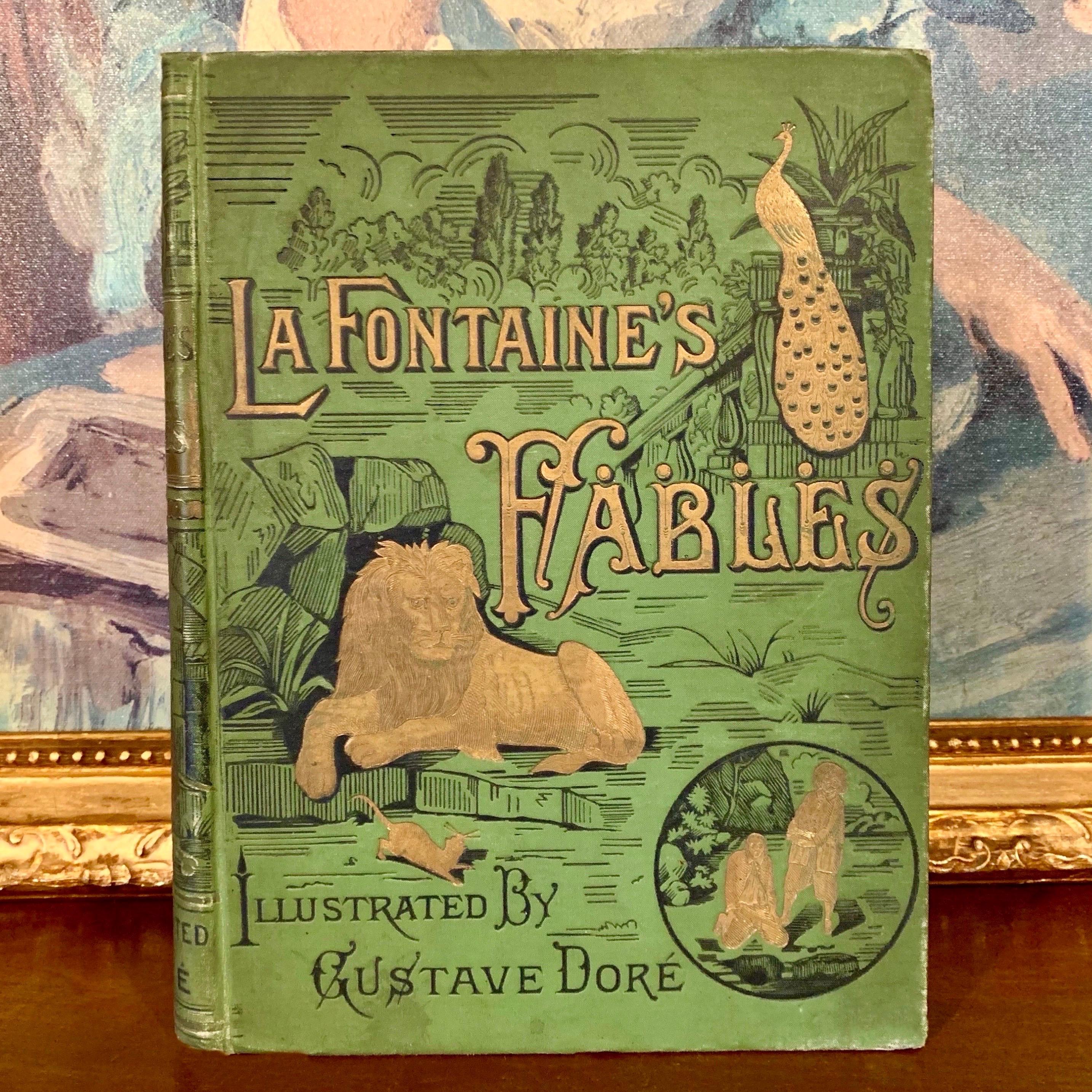 ラ・フォンテーヌ寓話（1890年） – ギュスターヴ・ドレ作 – 希少な