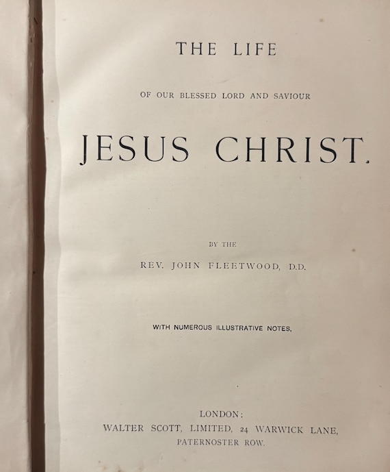 キリストの生涯（1885年）－大型挿絵入り古書カトリック書－ジョン