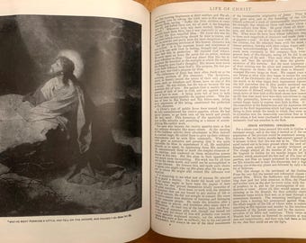 1949年 フリーメーソン聖書：欽定訳聖書、革装本（イラスト入り