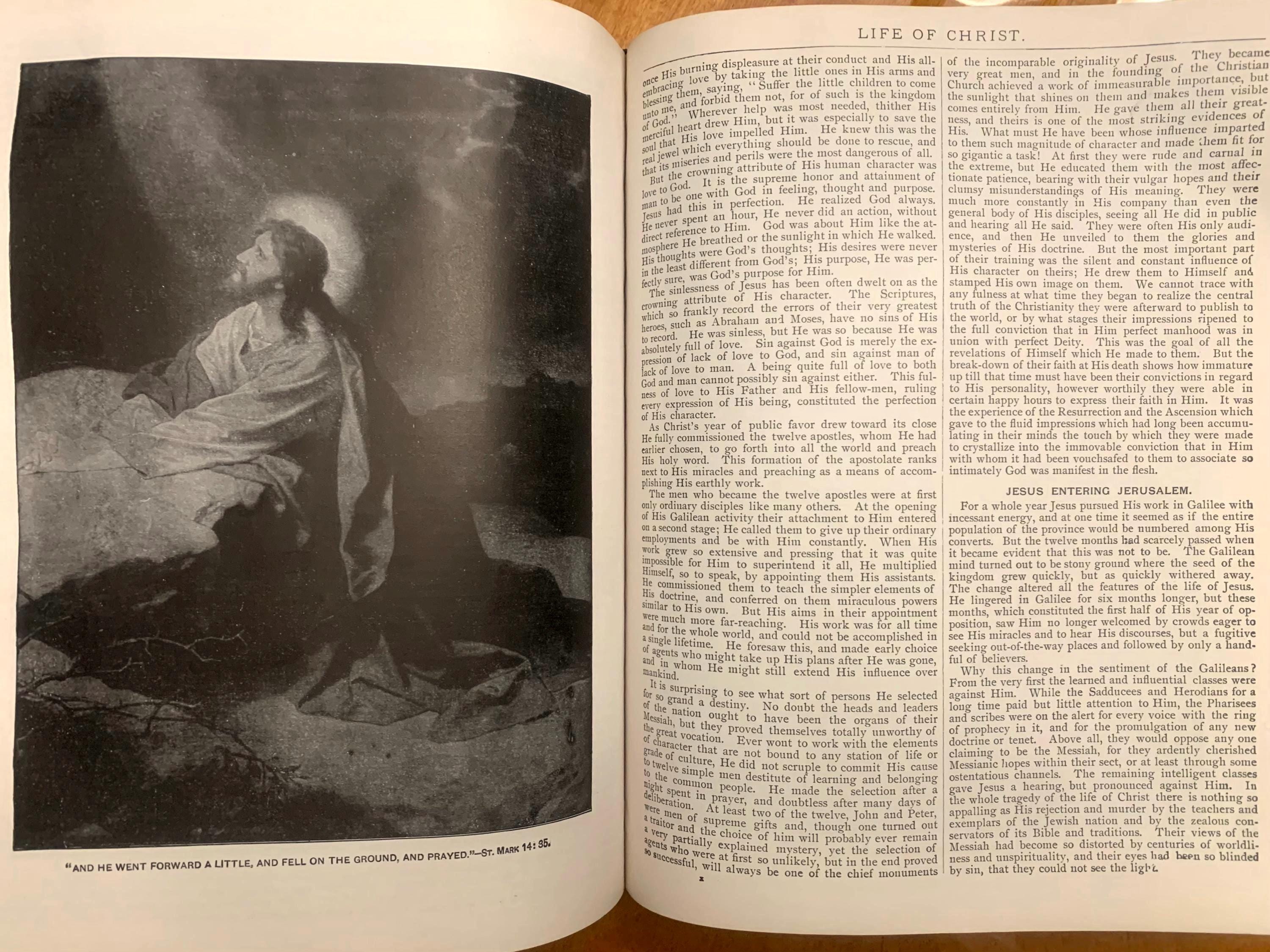 1949年 フリーメーソン聖書：欽定訳聖書、革装本（イラスト入り