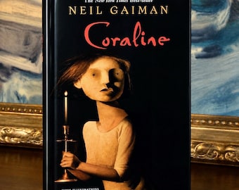 CORALINE - Neil Gaiman (2002) First Edition - Illustrated Vintage Hardcover Book