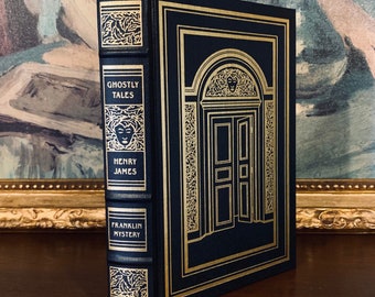 Ghostly Tales - Henry James (1989) - Includes "The Turn of the Screw" - Vintage Leather Bound Book of Victorian Ghost Stories - Illustrated