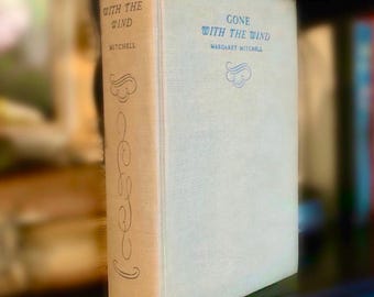 Primera edición - Lo que el viento se llevó de Margaret Mitchell (1936) - Un éxito de ventas de la literatura clásica y una icónica novela romántica histórica.