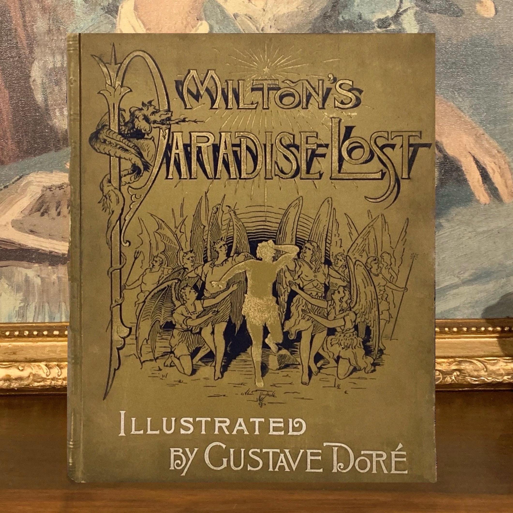 ミルトンの『失楽園』（1888年） - ギュスターヴ・ドレ作画 - 彫刻入り