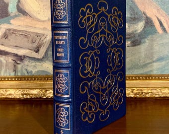 Cumbres Borrascosas - Emily Brontë (1980) - Easton Press - Libro vintage encuadernado en cuero - Edición de coleccionista