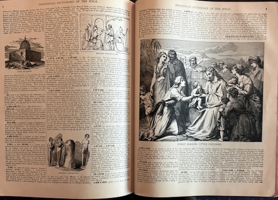 1949年 フリーメーソン聖書：欽定訳聖書、革装本（イラスト入り