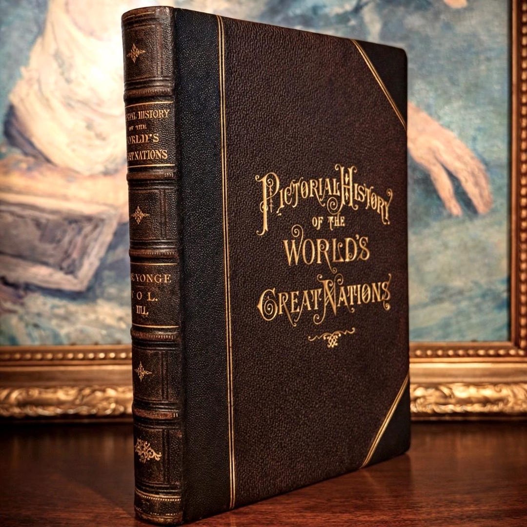 Antique Illustrated World History Book – Pictorial History of the World ...